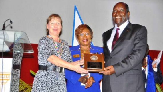 LUTTE CONTRE LA POLIO en Côte d'ivoire :
 DUNCAN honoré du prestigieux prix de Rotary