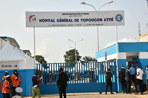 REHABILITE ET RENOVE PAR L’ETAT IVOIRIEN, L’HOPITAL GENERAL DE YOPOUGON ATTIE REOUVERT CE LUNDI 07 MARS 2022