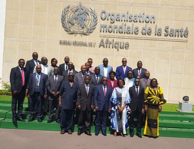 Participation du Ministre de la Santé et de l’Hygiène Publique Dr AKA AOUELE à une séance d’information des Ministres africains de la Santé, du 06 au 07 mars 2019, à Brazzaville au Congo.