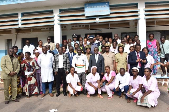 Visite et séance de travail du MSHP à l'hôpital général de toumodi. Vendredi 6 Avril 2019