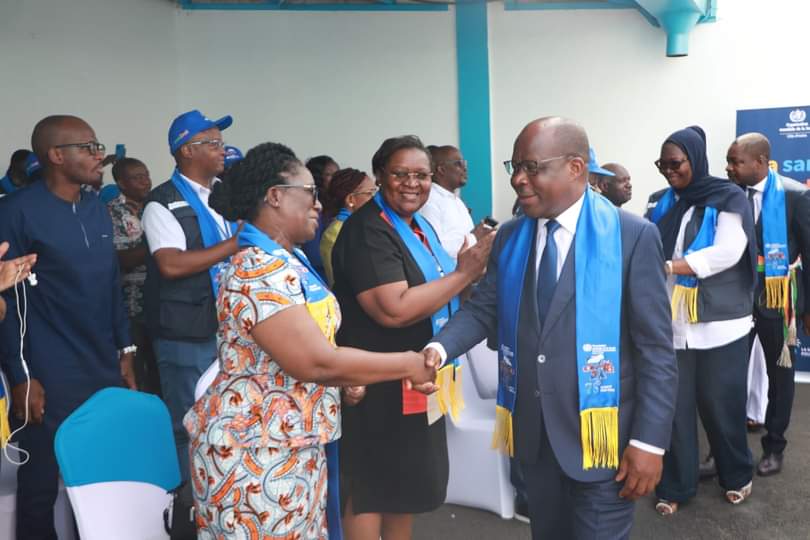 COMMÉMORATION DES 75 ANS DE L'OMS/PIERRE DIMBA PRESIDE LA CÉRÉMONIE DE CLÔTURE DES ACTIVITÉS.